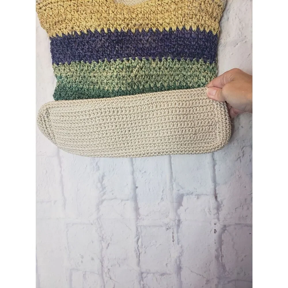 THE SAK Crochet Multi-Color Hobo Shoulder Bag